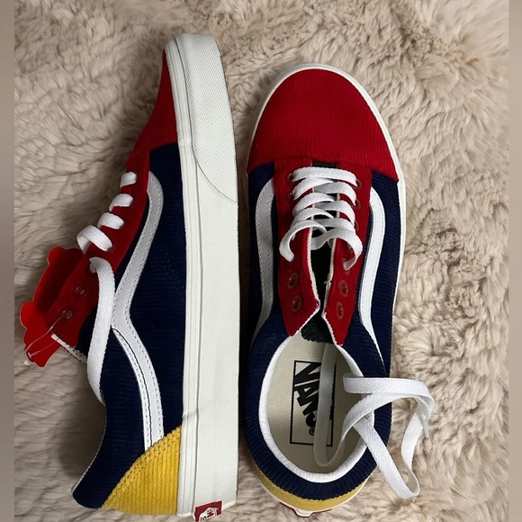 NWT Vans Old Skool Color Block Corduroy Sneakers - Picture 8 of 9